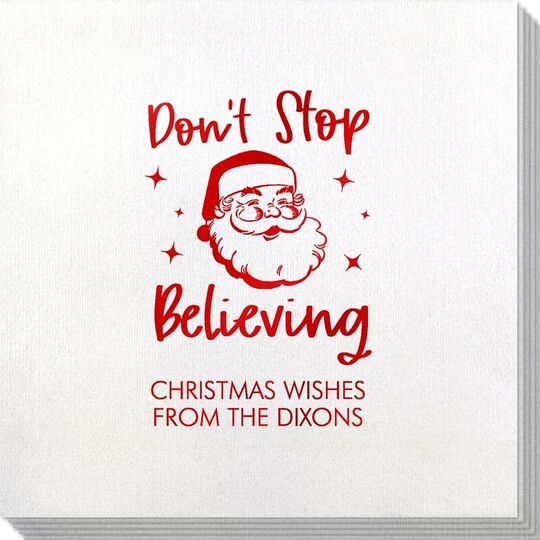 Don't Stop Believing Bamboo Luxe Napkins